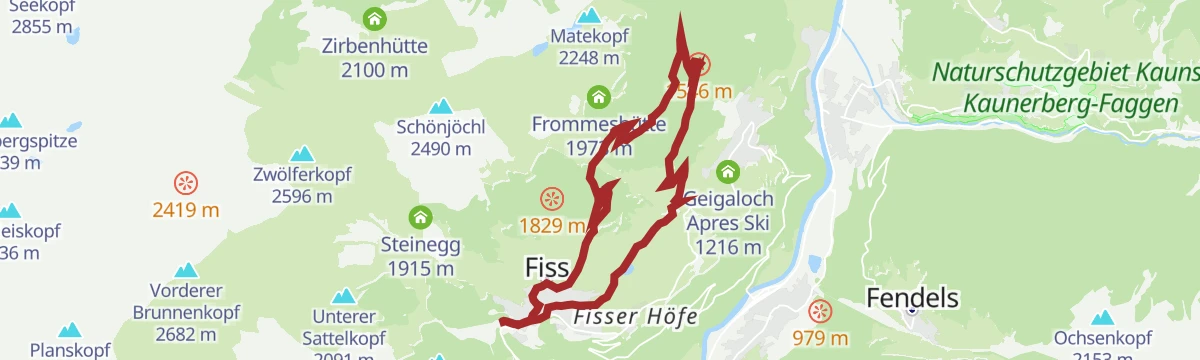 Route map: Windles Wiesen Tour 734